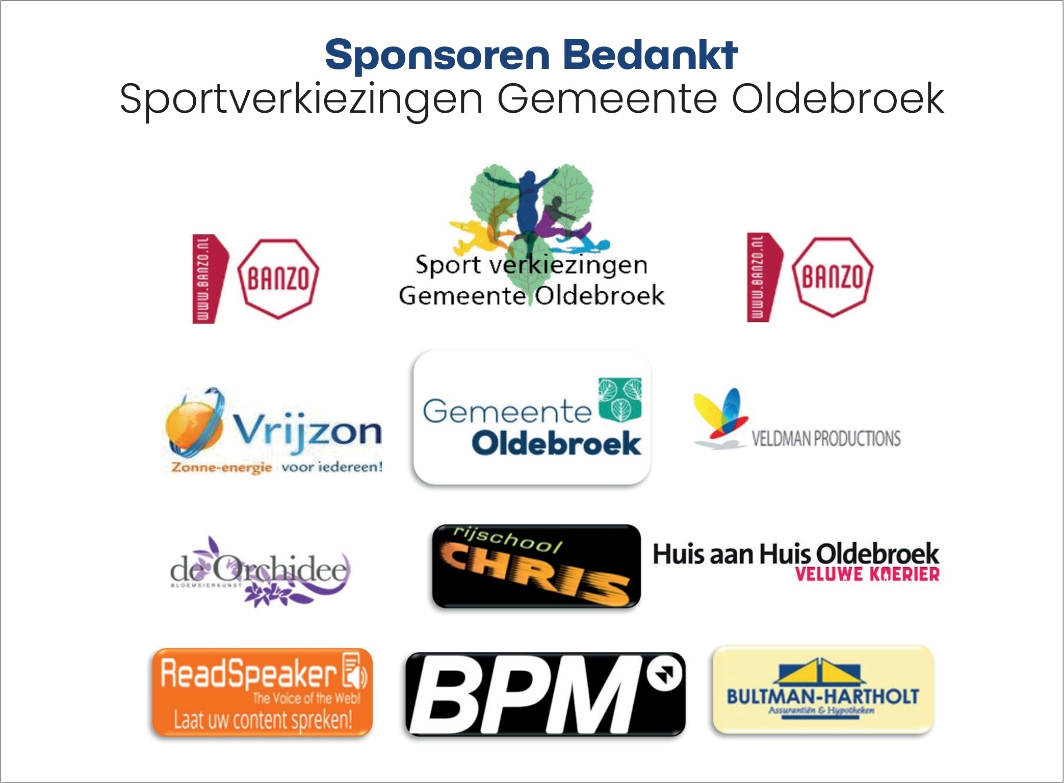 Sponsoren Bedankt Sportverkiezingen Gemeente Oldebroek 2025
